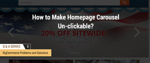How to Make Homepage Carousel Un-Clickable?
