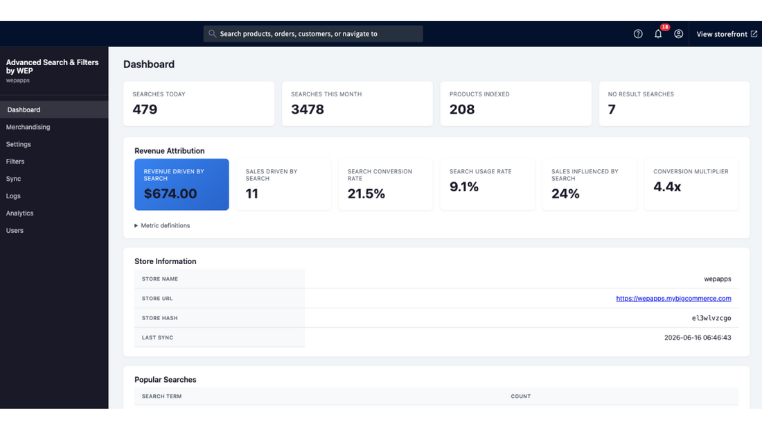 BigCommerce Advanced Search & Filters Pro