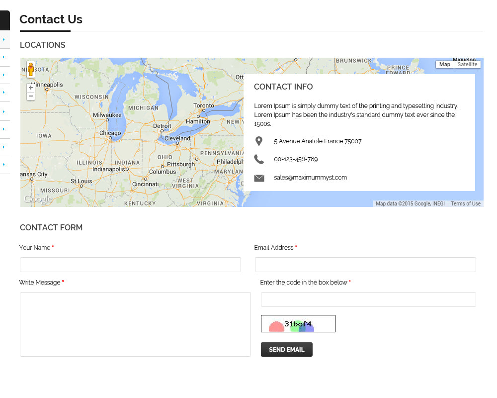 BigCommerce Custom Contact Page