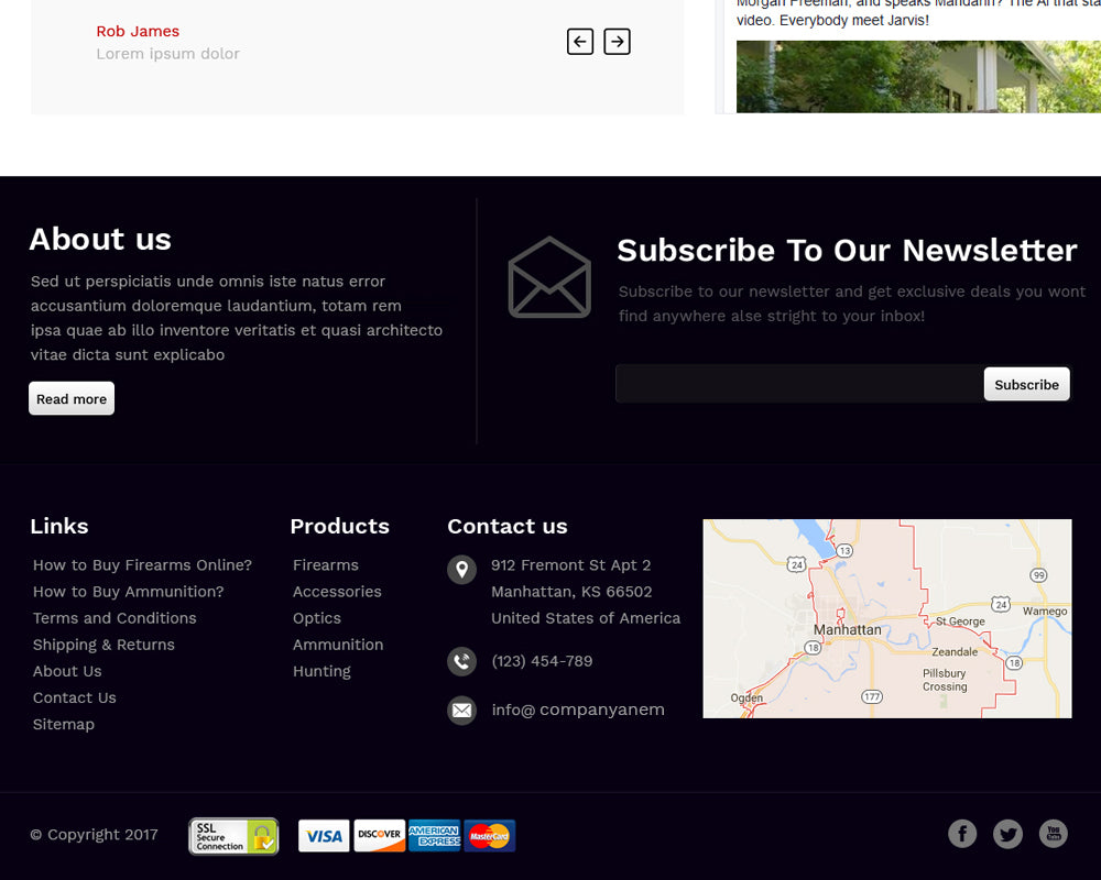 BigCommerce Advanced Footer