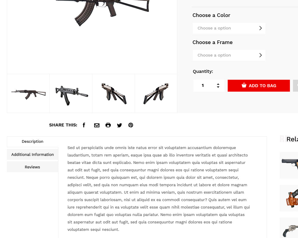 BigCommerce Custom Product Tabs