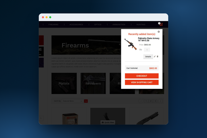 BigCommerce Ajax Dropdown Cart