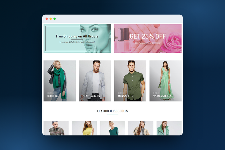 BigCommerce Custom Home Page Internal Theme