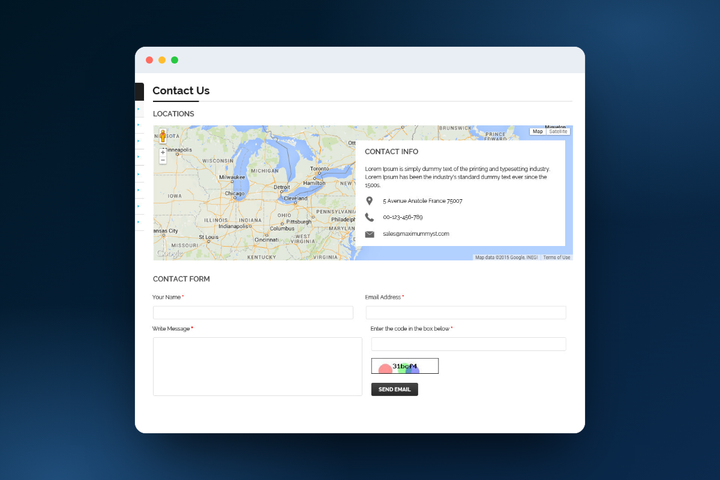 BigCommerce Custom Contact Page